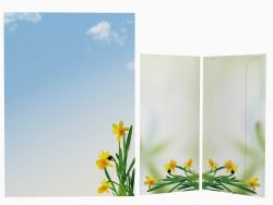 Motivpapier Narzissen Osterglocken Briefpapier mit Motiv